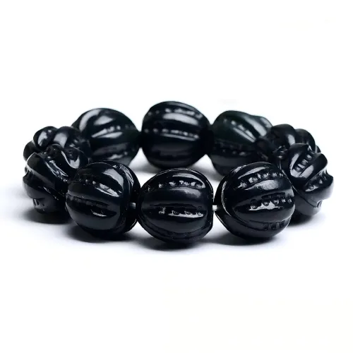 Artisan Lock Heart Jade Hetian Jade Bracelets Green Jade Unisex