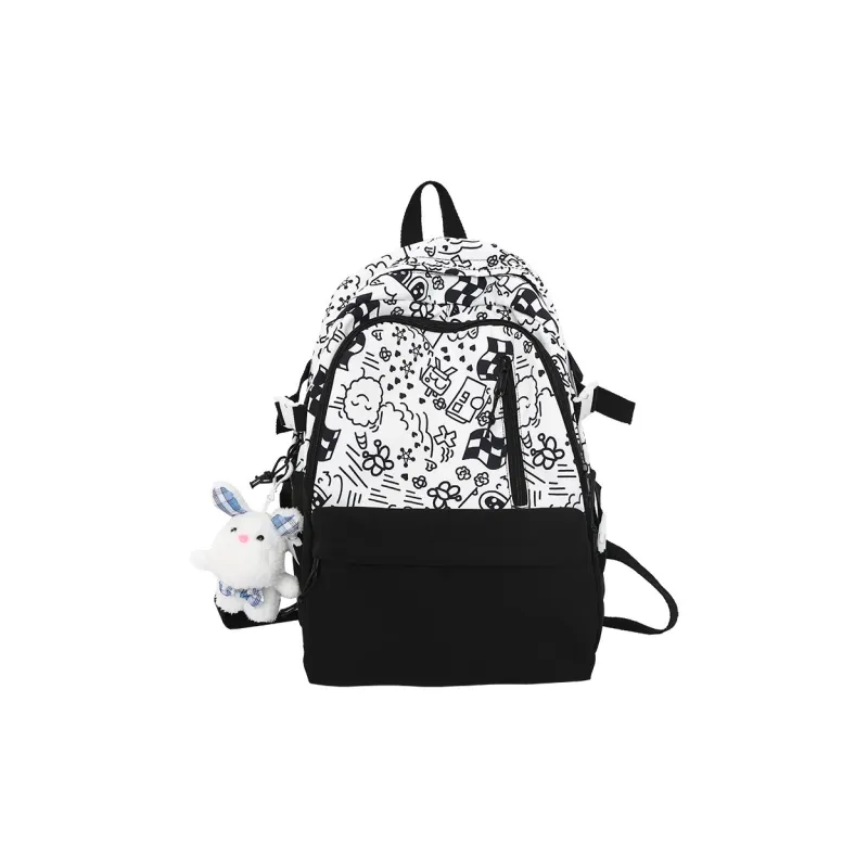 Yalu Nylon Backpack Unisex Multicolor-9