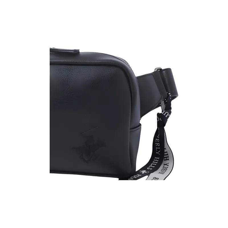 BEVERLY HILLS POLO CLUB Fabric One Shoulder Crossbody Fanny Pack Men's Marine Blue-3