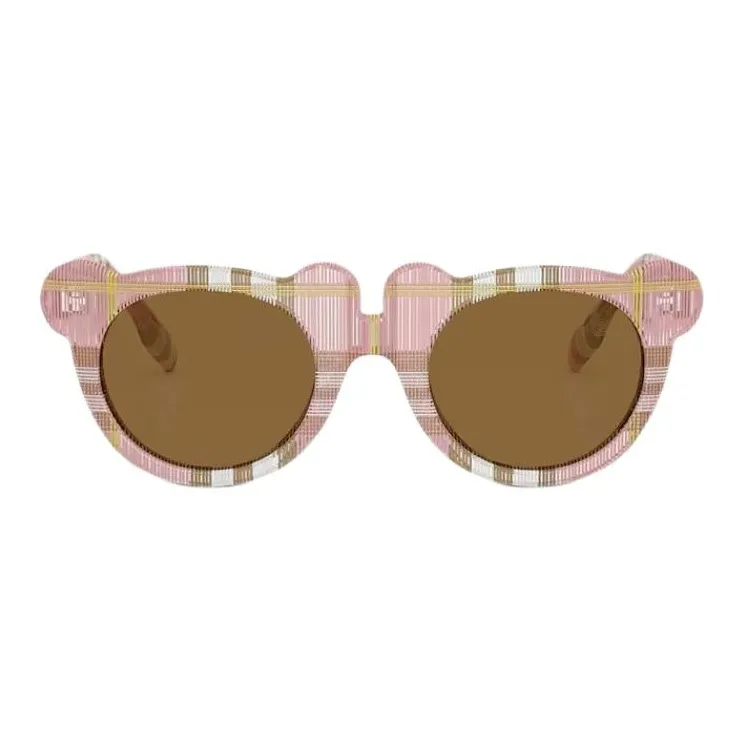 Burberry Acetate Irregular Shape Sunglasses Kids' Pink-1