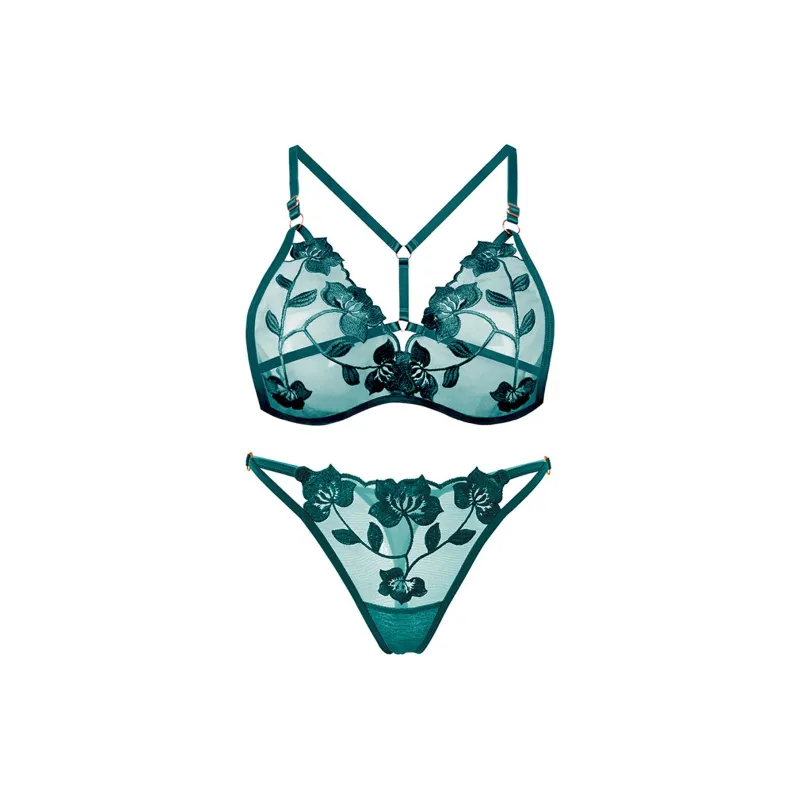 Flowers In Water Underwear Set Women's-9