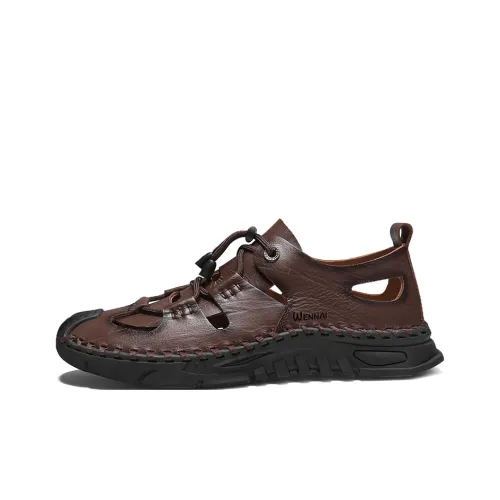 Wen Nai Casual Shoes Men's Burgundy