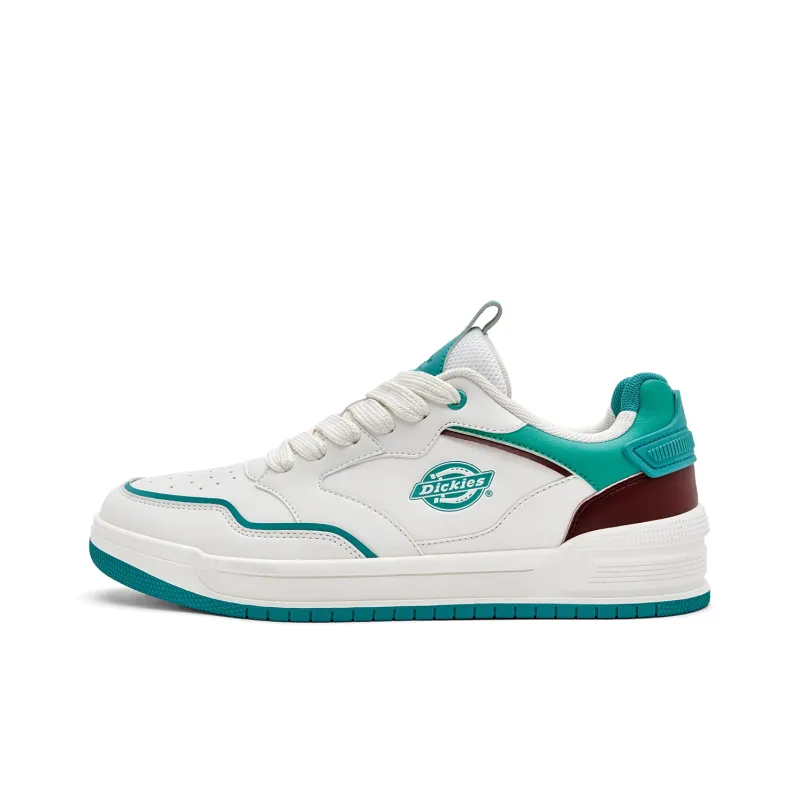 Dickies Low Top Skateboard Shoes Men's White Lake Blue-0