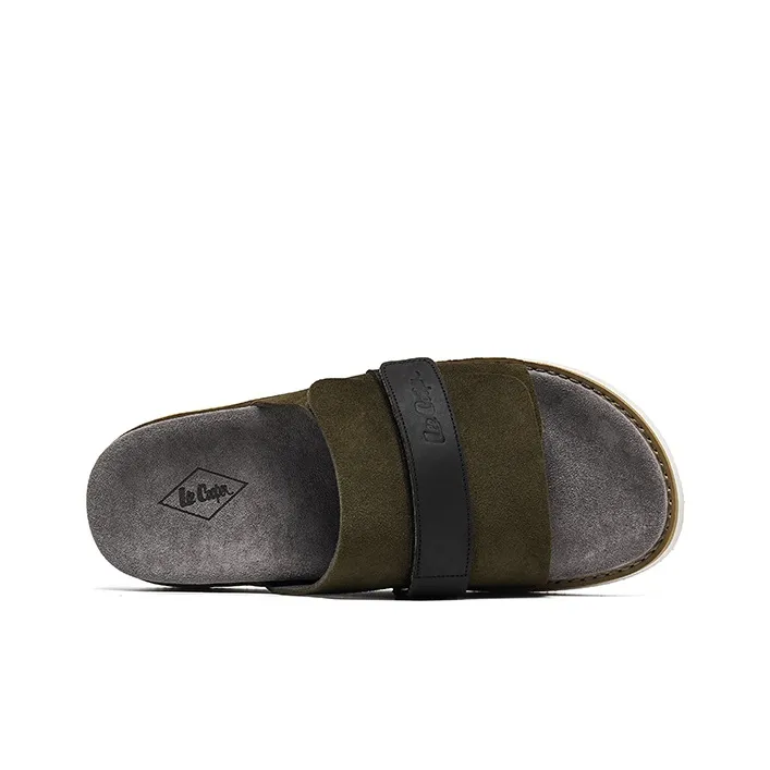 Lee Cooper EVA Leather Patchwork Slip Resistant Slide Slippers Men's-3