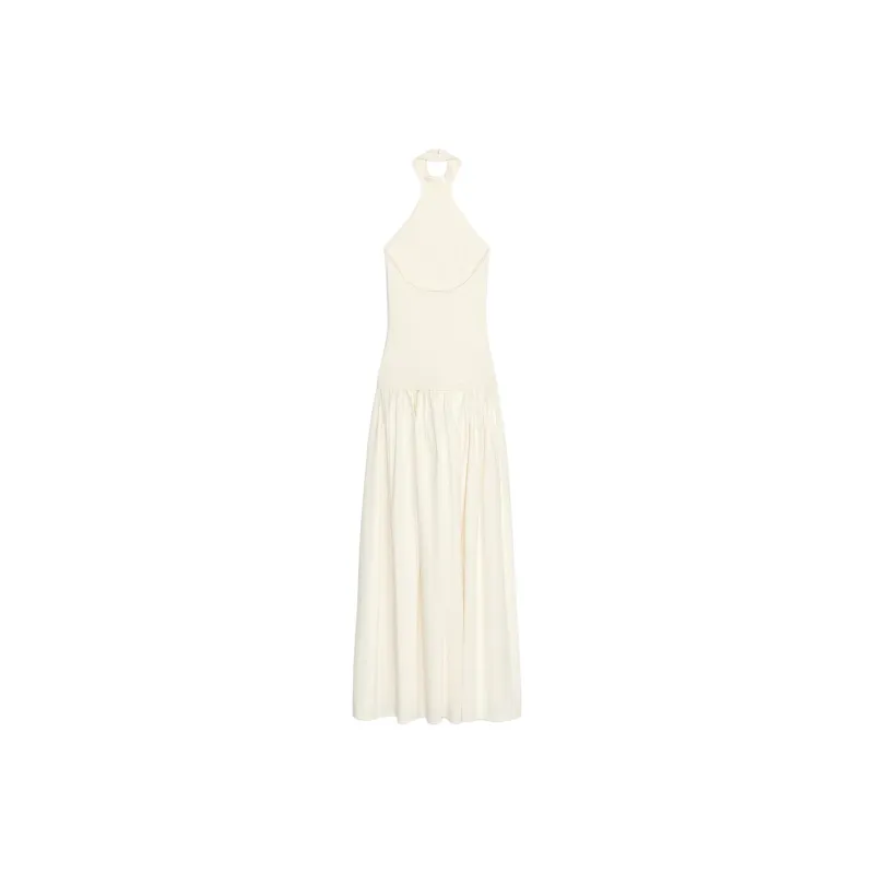 ZARA Sleeveless Dresses Women's White-1