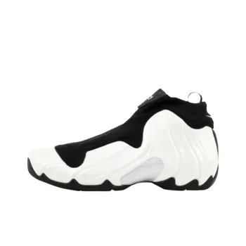 Nike Flightposite Air Slip Resistant Mid Top Vintage Basketball Shoes Men's Beige Black Red