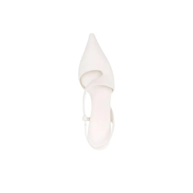 Vic Matie Logic Irregular Heel High Heels 7.5cm Women's White-4