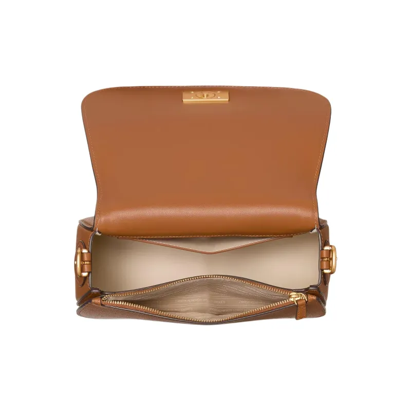 Kate Spade Leather Saddle Bag, Shoulder Bag Women's Brown-3