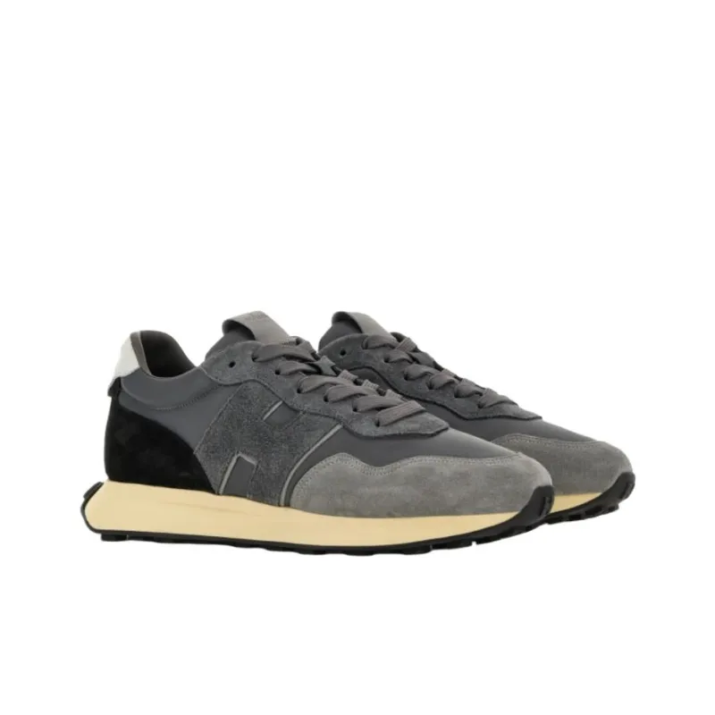 HOGAN H601 Low Top Casual Shoes Men's Gray-2