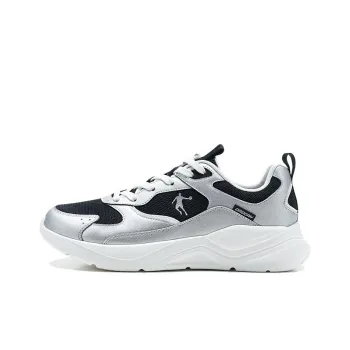 QIAODAN Slip Resistant, Abrasion Resistant, Lightweight Low Top Casual Shoes Men's Black Silver