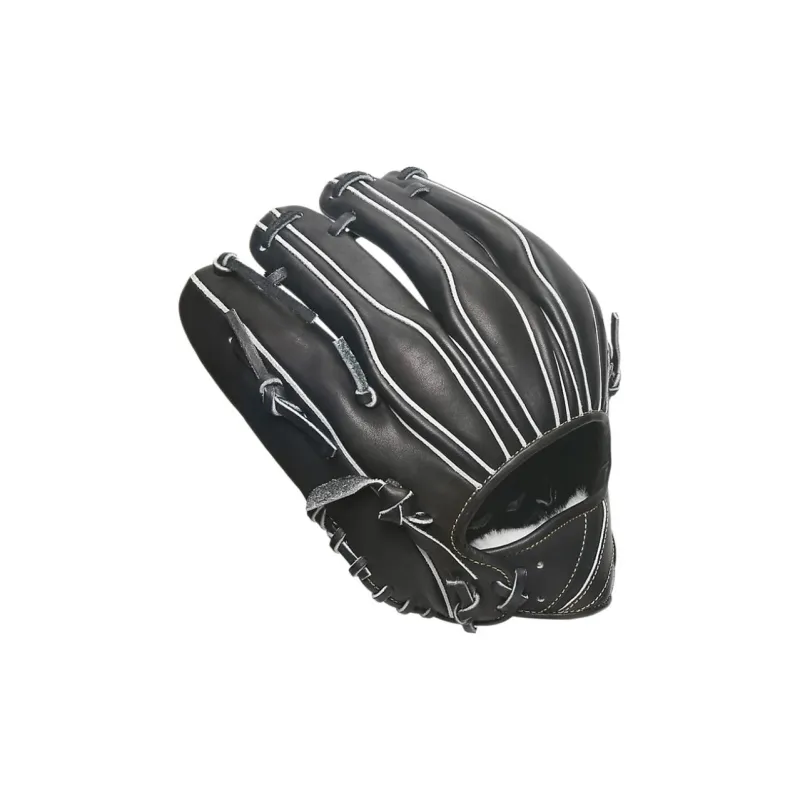 Asics Baseball Gloves Catcher's Glove Leather Unisex Black-2