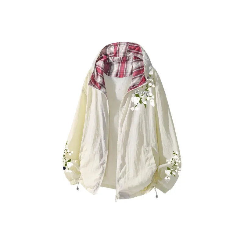 Qnxeey Breathable UV Protection Sun Protection Clothing Unisex-10
