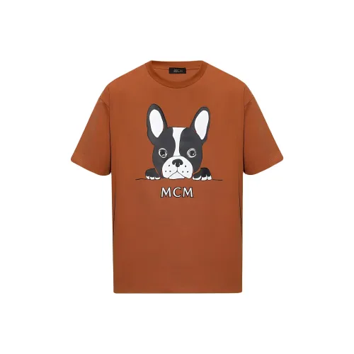 MCM T Shirts Men Brown