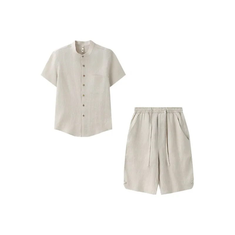 XUANSHENG Shirt Matching Set Men's-0