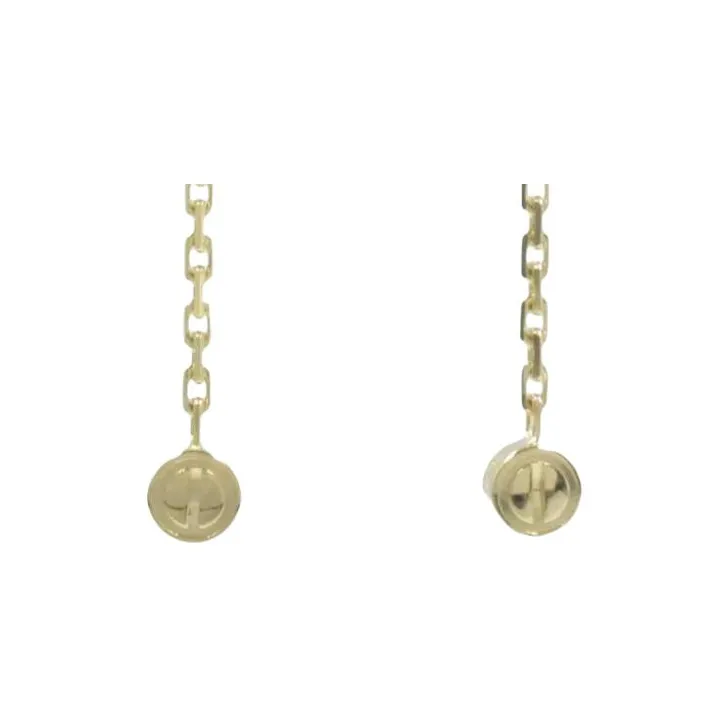 CARTIER Diamond 18K Gold Drop Earrings Unisex Gold-2