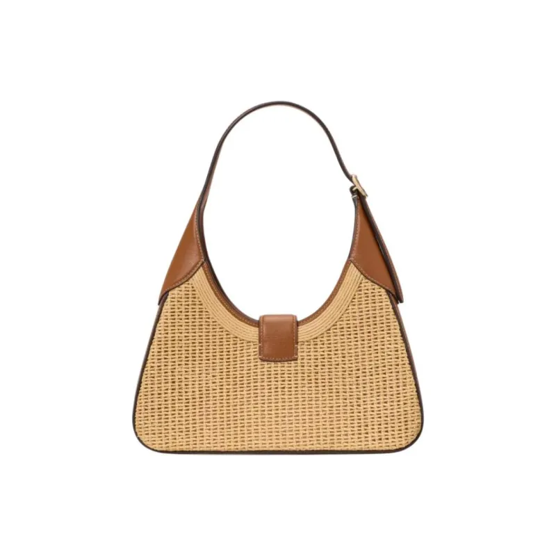 Kate Spade Straw Handbag, Shoulder Bag Trumpets Women's Sandy Beige-2
