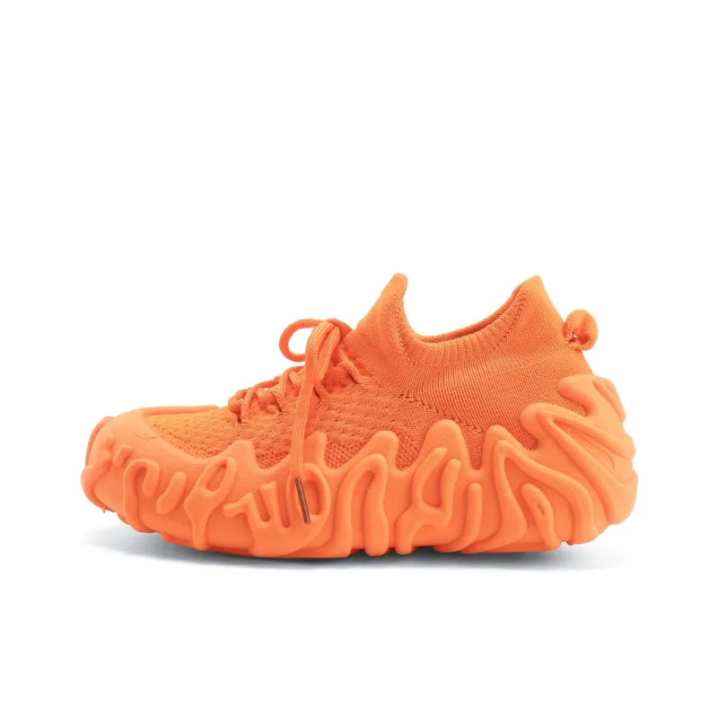 TOM TAILOR Fantasy Orange Shoe Trendy Style Low Top Casual Shoes Women's-0