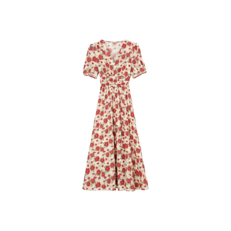 Mu Xiao Xin Short Sleeved Dress Women's-4