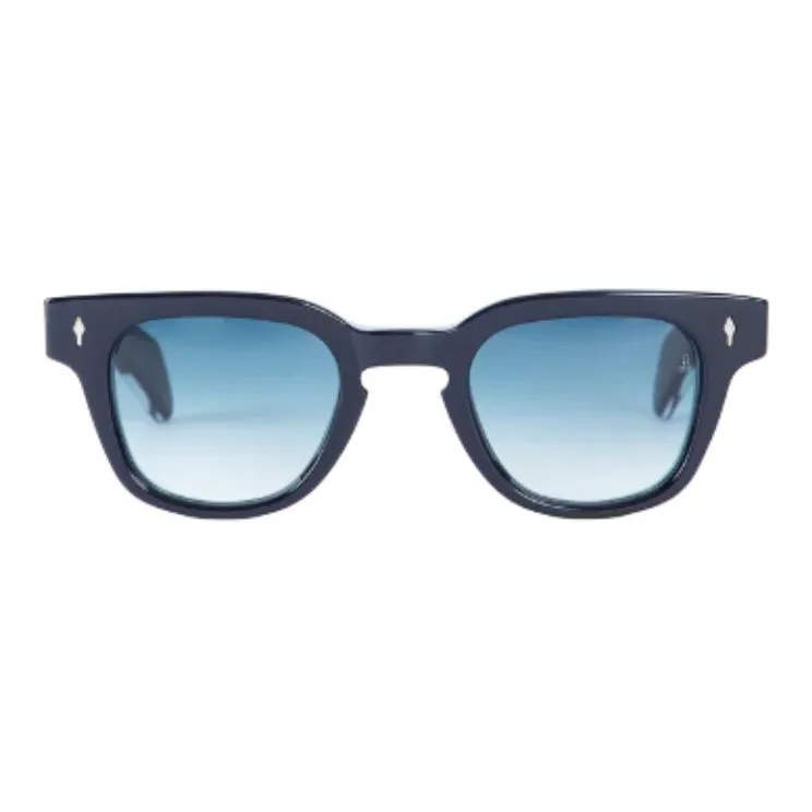 JACQUES MARIE MAGE Cellulose Acetate Rectangular Sunglasses Unisex Black-1