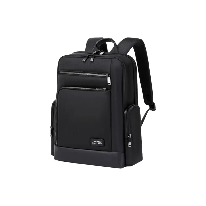 SWISS MILITARY Composite Fabric Backpack Unisex Black-0