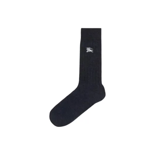 Burberry SS25 Mid Calf Socks Men's 1 Pack Marine Blue
