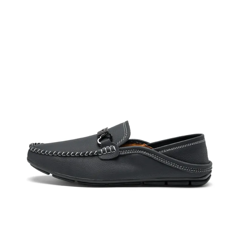 BAGE Gommino Loafers Unisex Black-0