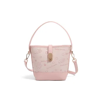 CLEVER& KETCH PU One Shoulder Handbag Regular Women's Pink/Ecru