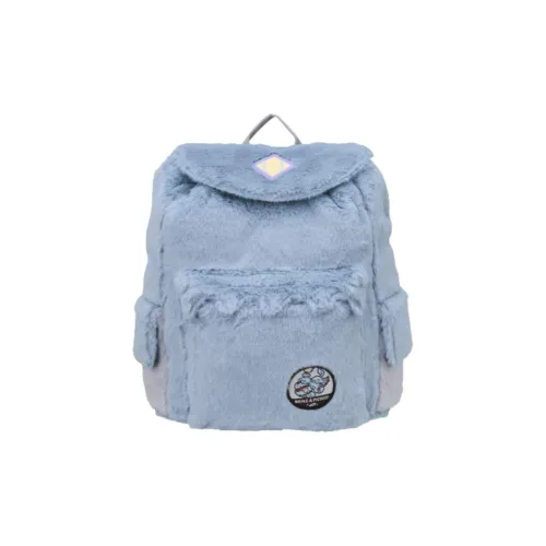 POKEMON Polyester Backpack Unisex Blue Gray