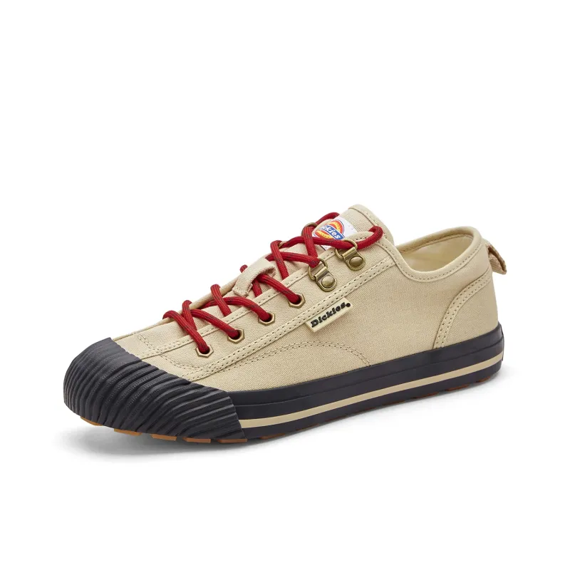 Dickies Low Top Skateboard Shoes Unisex Beige Black-1