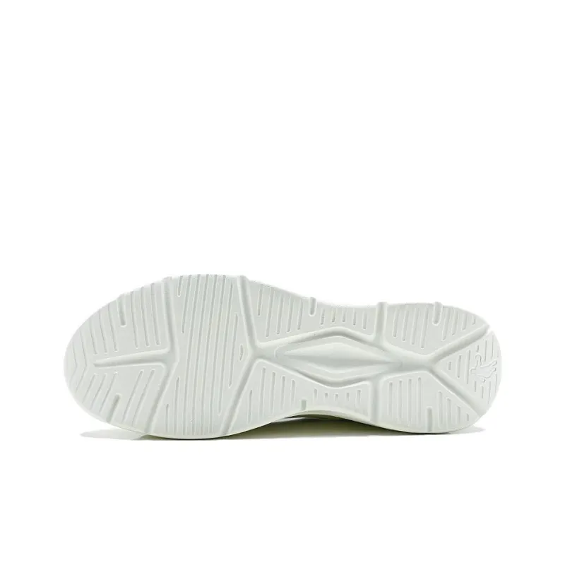 QIAODAN Slip Resistant, Breathable, Lightweight Low Top Casual Shoes Men's Ivory White Dusty Blue-4