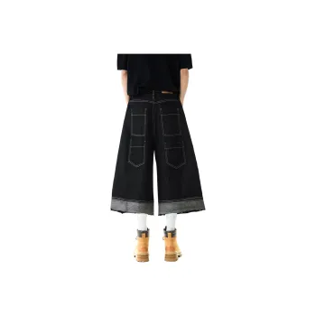 TELENT Denim Shorts Unisex Black