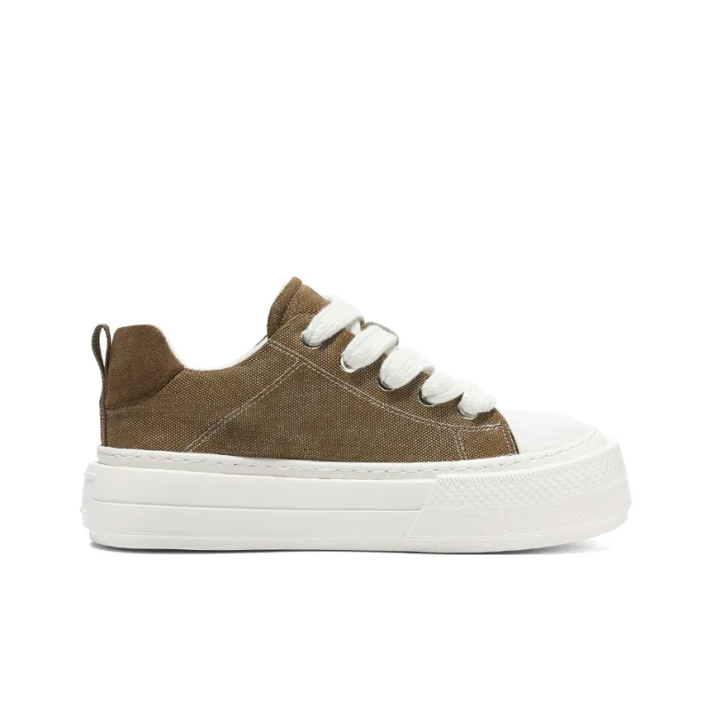 MUSHILANDI Breathable Height Increase Low Top Canvas Shoes Men's-14