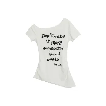 TIBINB T Shirts Women's White