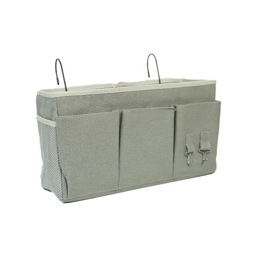Yan Family Home Storage Bags Students' Dormitory Cotton Linen Blend Fabric Bedside Storage Hanging Bags