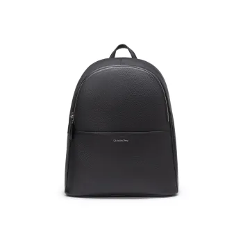 Chrisdien Deny Cow Leather Backpack Men's Black