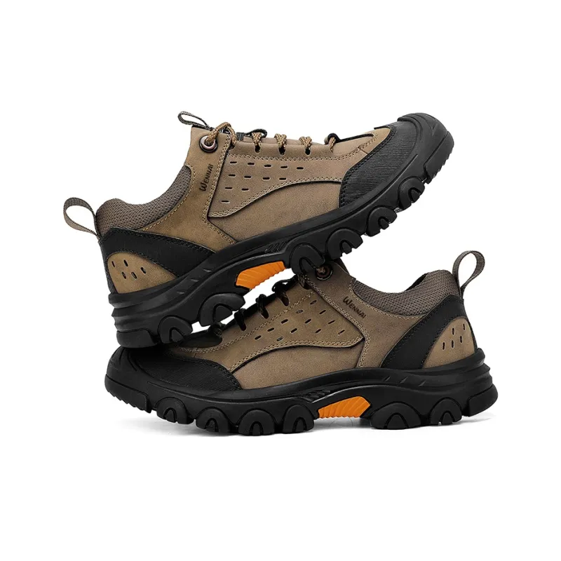 Wen Nai Casual Shoes Men's Khaki-3