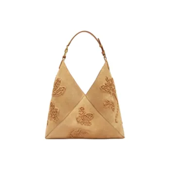 ERMANNO SCERVINO Suede Shoulder Bag Women's Beige