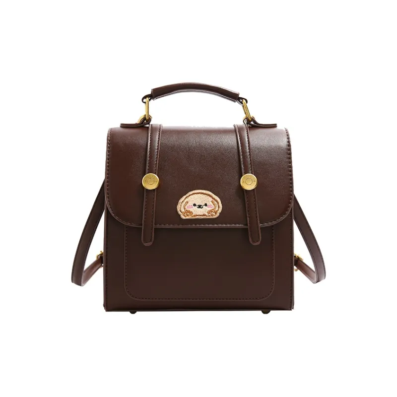 FCTOSSR PU Backpack Women's Black/Khaki/Coffee/White-11