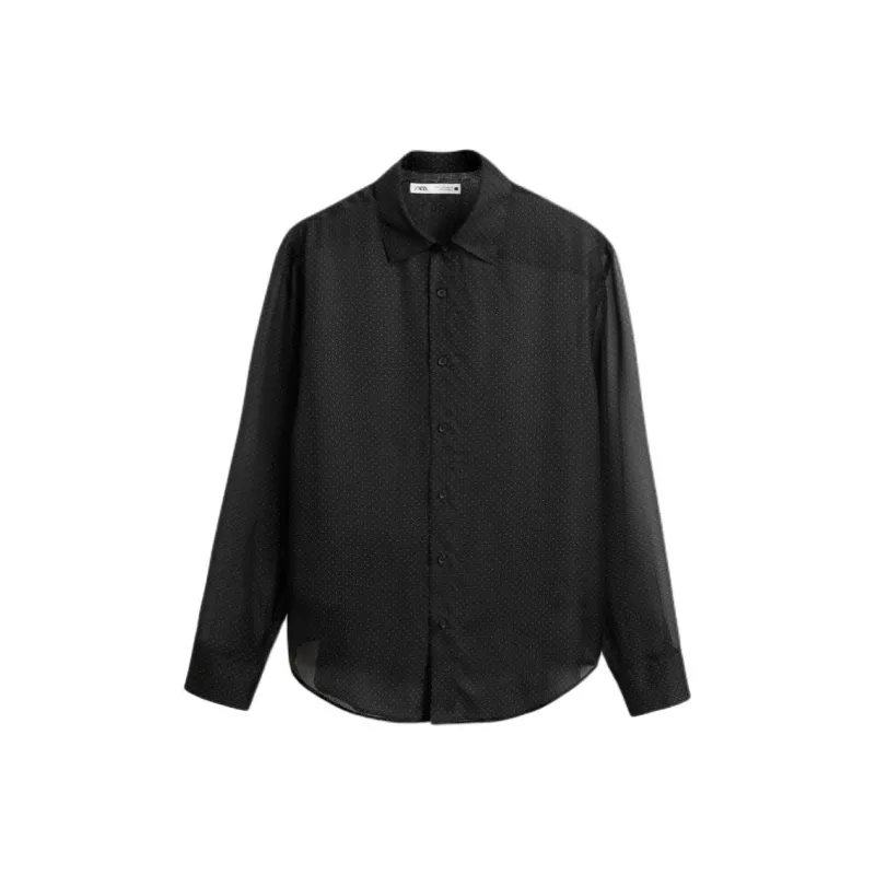 ZARA Shirts Men Black-0