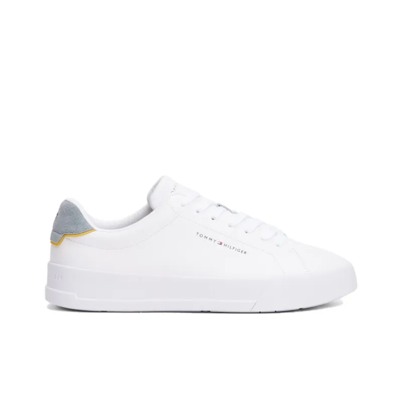 Tommy Hilfiger Trainers Low Top Skateboard Shoes Men's White-1