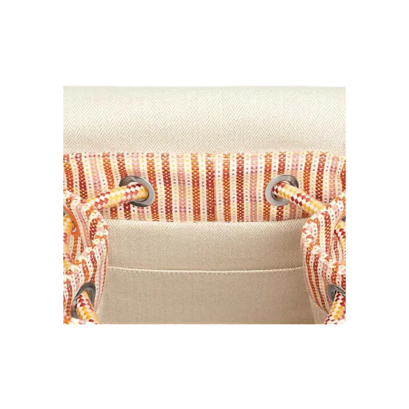 HERMES 100% Cotton Backpack Regular Unisex Orange-2