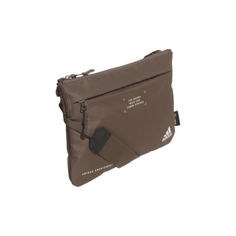Adidas Nylon Shoulder Bag Unisex Brown-2