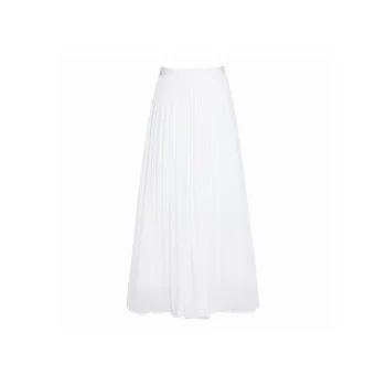 Wen Shan Casual Long Skirt Women's White