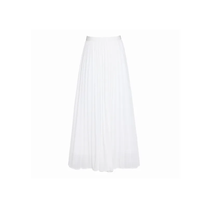 Wen Shan Casual Long Skirt Women's White-0