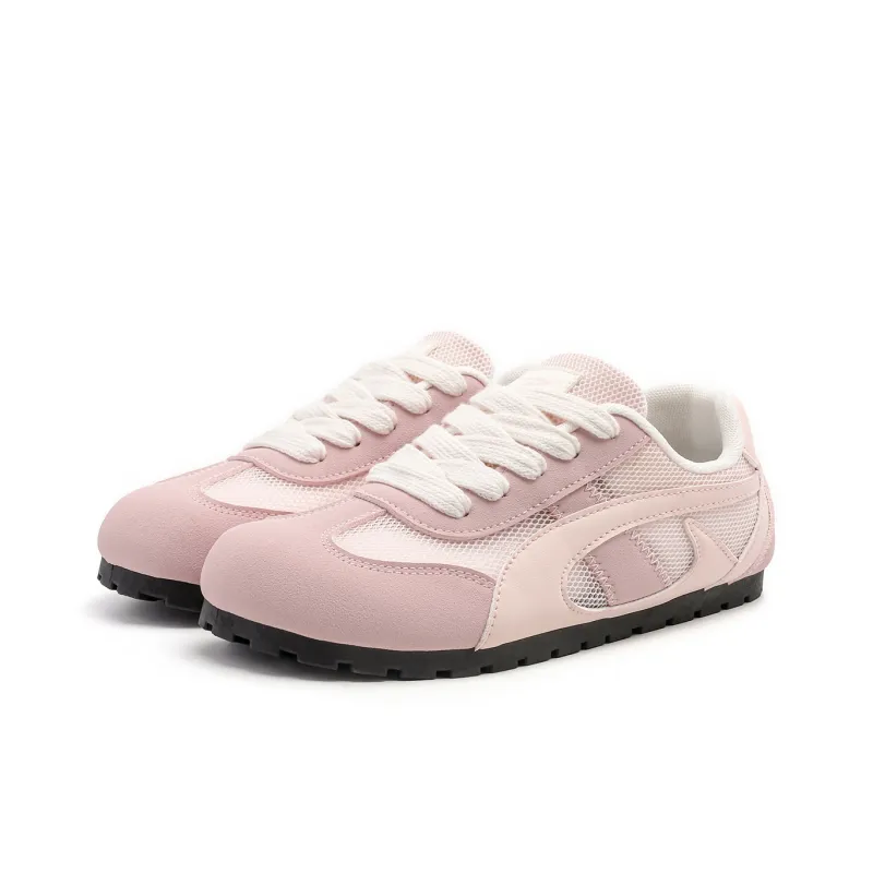 DEERWAY Height Increasing Abrasion Resistant Low Top Casual Shoes Women's Pink-1
