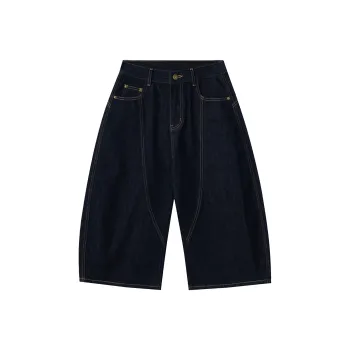FUERZA Denim Shorts Unisex Denim Blue