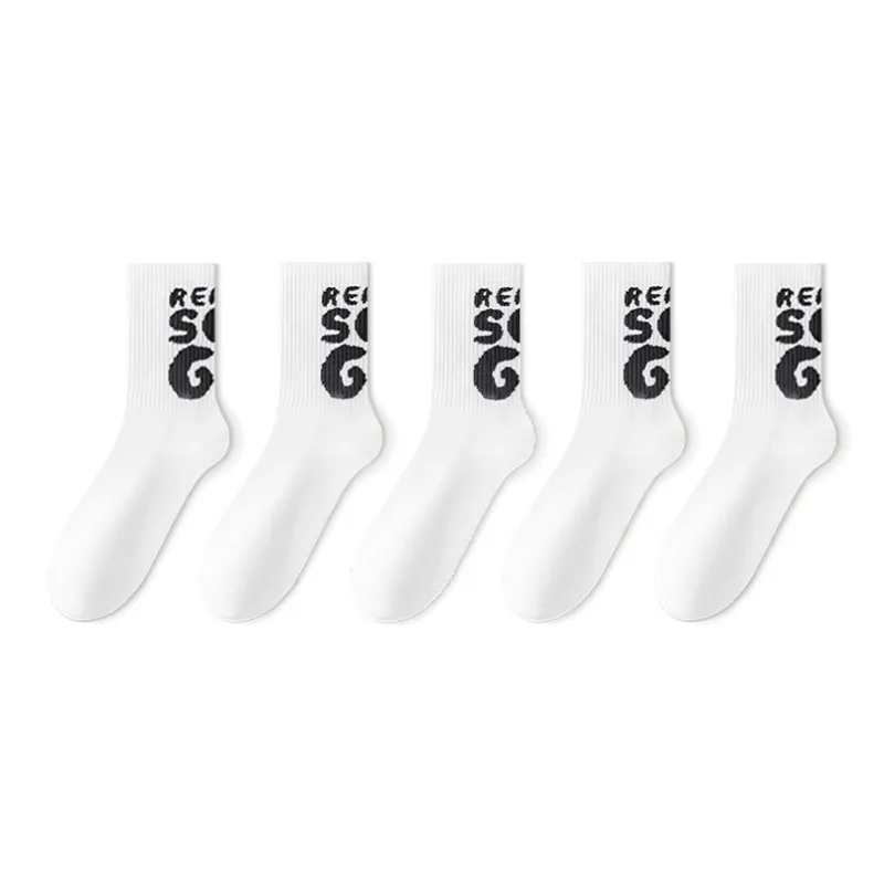 LUOLIAN Basketball Socks Men's 5 Pack-6