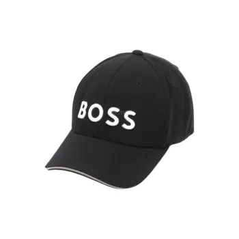 HUGO BOSS Polyester, Elastane Baseball Caps Men's Black