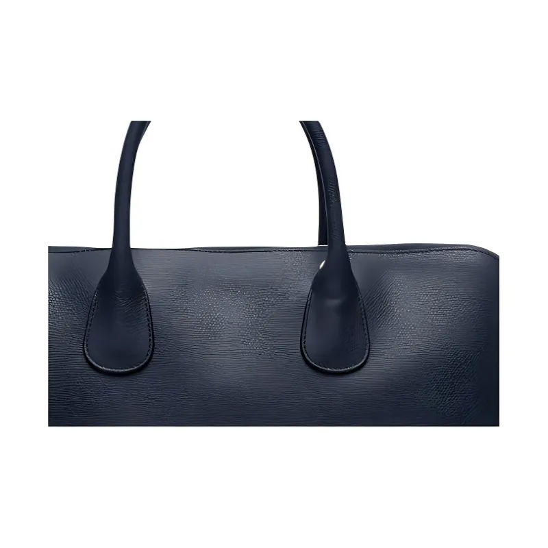 Valextra Millepunte Calfskin Shoulder Bag, Crossbody Bag, Handbag Men's Blue-2