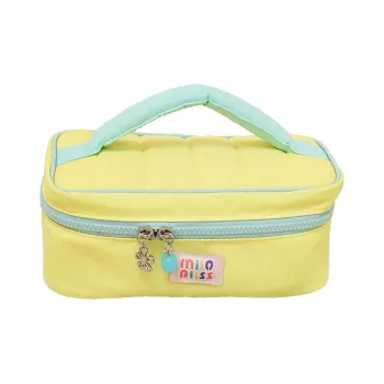 Gentle Welcome Refreshing Macaron Large Capacity Travel Portable Color Block Makeup Bags
